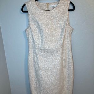 Calvin Klien Pink Print Sheath Dress